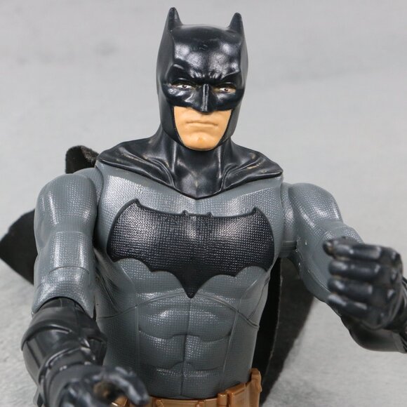 Dc Comics Batman W/Cape Large Action Figure Posable 11" Superhero Mattel - Picture 9 of 10